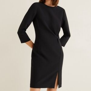 NWOT MANGO Draped Detail Dress